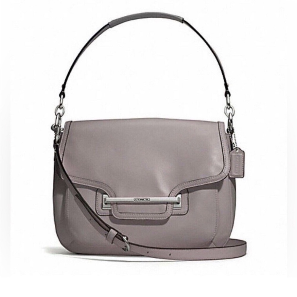 Coach Pebbled Leather Shoulder Bag in Heather /Lavender color. Gorgeous